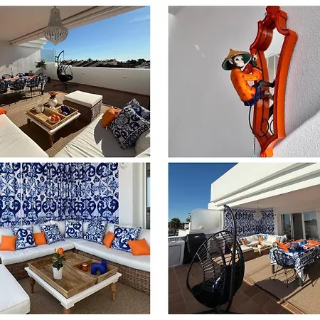 Modern Penthouse Big Solarium Sea Views Benavista Location Walk To Everything *